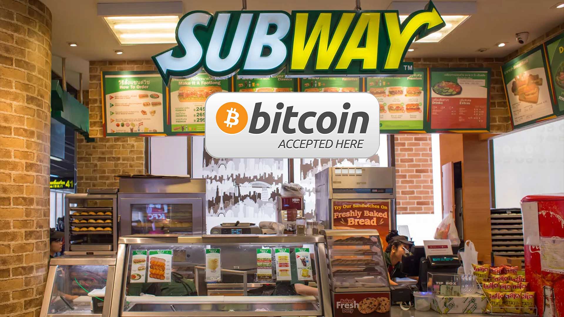 Subway accepts Bitcoin, so users can get a sandwich on the