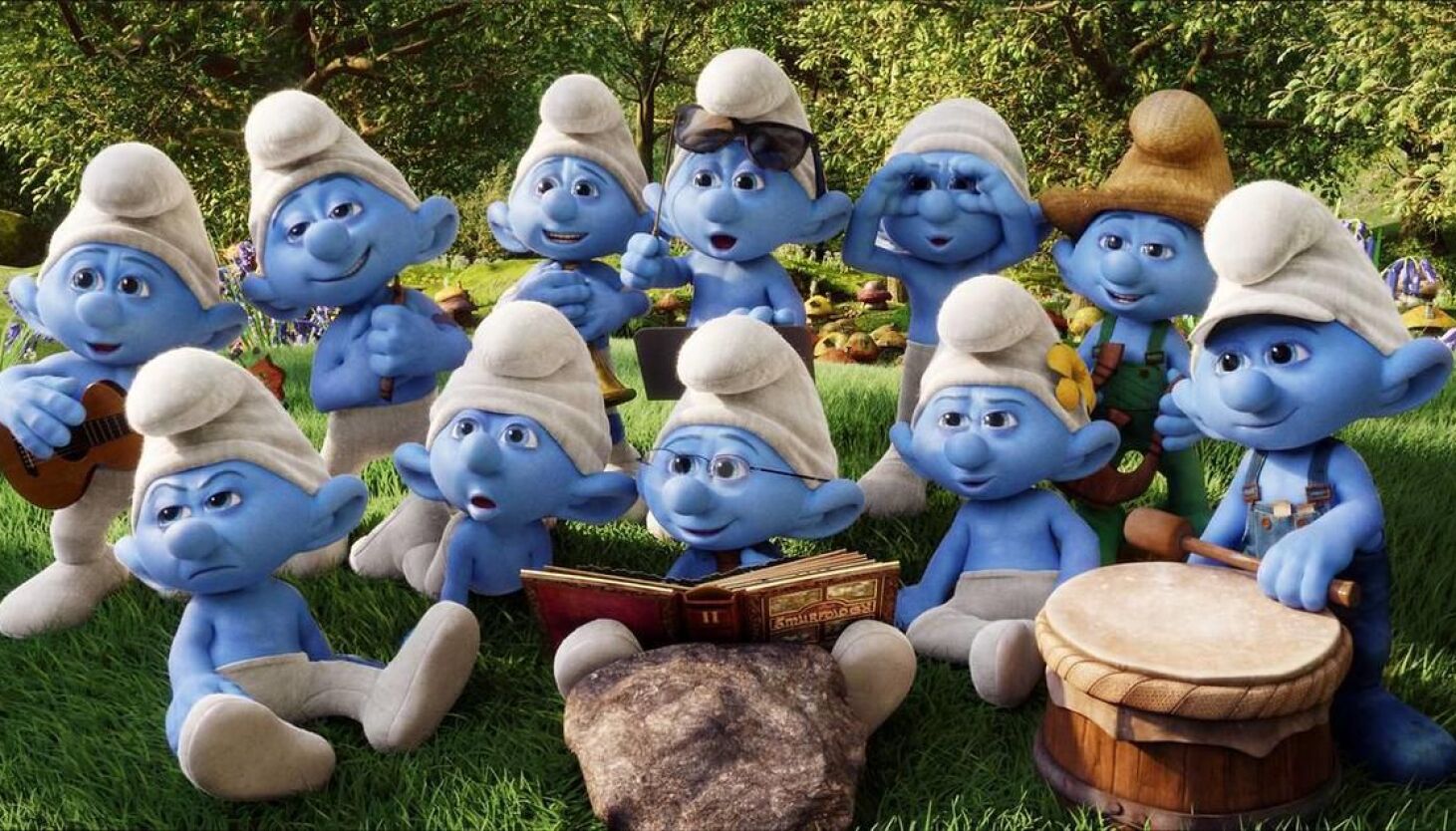 The Smurfs is a popular TV series involving small and blue creatures.