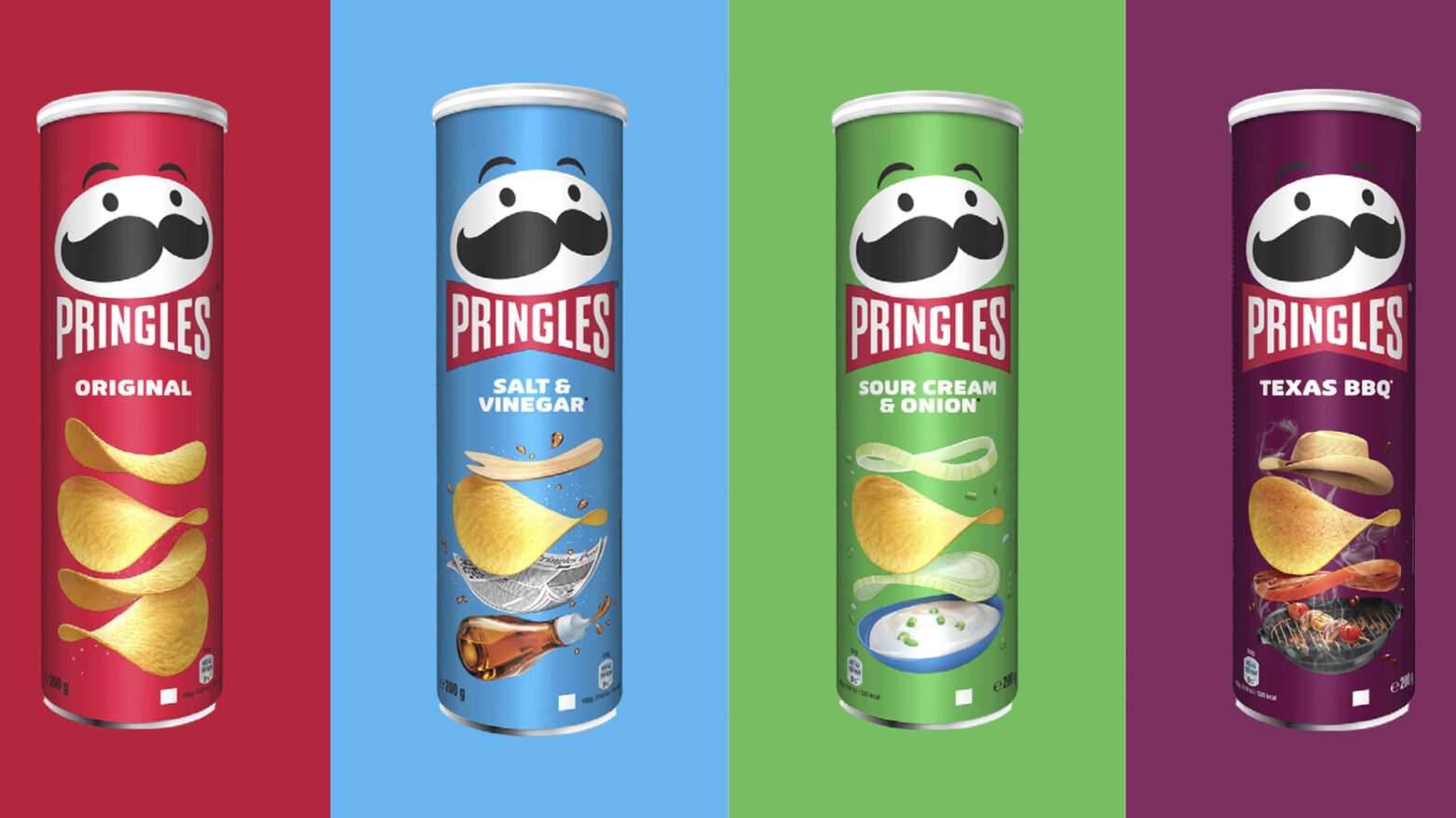Pringles is the American brand of potato-based chips by Kellogg's